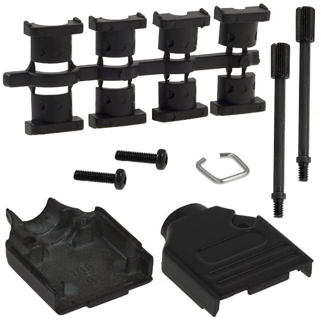 970-009-040-011 NorComp Inc.  Capots de connecteurs D-Sub en forme de D